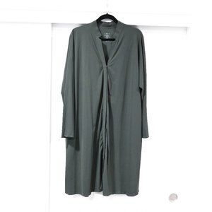 ADAY Long Sleeve Dress in Dark Green